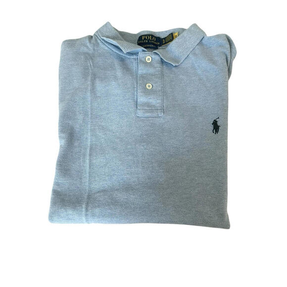 Ralph Lauren Men’s XL Light Blue Pony  Short Sleeve Slim Fit Shirt - Picture 4 of 6